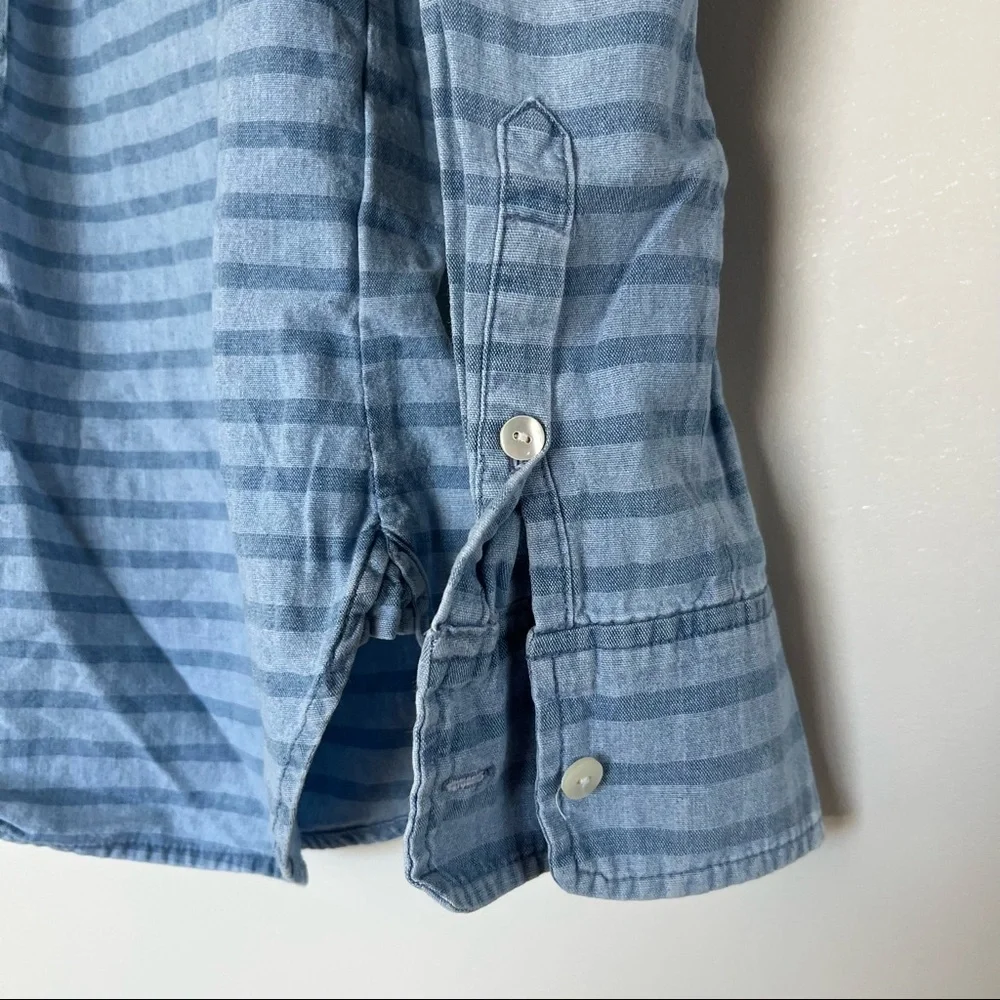 J. Crew Chambray Denim Popover Shirt